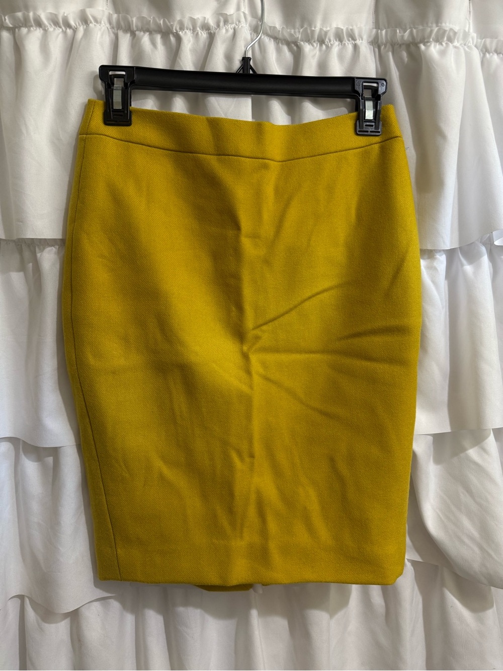 J. Crew Mustard Yellow Pencil Skirt
